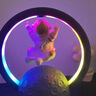 懸浮宇航員藍牙音響RGB七彩夜燈磁懸浮太空人清低音藍牙音箱禮物 金【坐懸浮公仔+高清音質(zhì)】 曬單實(shí)拍圖
