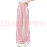 女童闊腿褲夏季薄款2025新款大童夏裝防蚊褲兒童運(yùn)動(dòng)冰絲直筒褲子 DD-B93【粉色】高品質(zhì) 160cm 曬單實(shí)拍圖