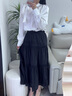 Khwfjas國際一線品牌中長款蓬蓬A(yù)字裙女半身裙2025新款時尚氣質(zhì)高腰傘裙 黑色 S (26)均碼 推薦80-135斤 曬單實拍圖