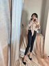 百麗踏系列品牌真皮高跟鞋細(xì)跟新款氣質(zhì)絕美黑色單鞋絨面大碼女鞋面試職 黑色【5cm跟高】 38 曬單實(shí)拍圖