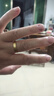 中國黃金黃金戒指足金999古法磨砂訂婚結(jié)婚男士女活口實(shí)心對戒七夕禮物送 女戒約5.6g 曬單實(shí)拍圖