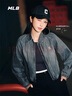 MLB外套男女情侶棒球夾克虞書(shū)欣明星同款簡(jiǎn)約新款3FDKV0151-50GRS-S 曬單實(shí)拍圖