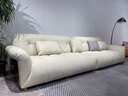 佐域曼御 SURYUMAY現代意式輕奢鋼琴鍵模塊羽絨真皮藝直排沙發(fā)客廳別墅售樓處組合 雙人位 曬單實(shí)拍圖