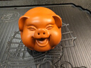 齊百年 宜興原礦紫砂茶寵擺件招財(cái)福豬名家張海玲純?nèi)止げ柰婢房绅B(yǎng) 帶收藏證書9x7x6.5cm 曬單實(shí)拍圖
