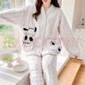 必好妝詩(shī) 珊瑚絨月子服加厚11 12月份產(chǎn)后喂奶孕婦睡衣哺乳秋冬產(chǎn)婦家居服 米色 XL【推薦產(chǎn)后100-140斤】 曬單實(shí)拍圖