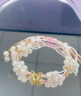 中國(guó)黃金（CHINA GOLD）黃金手鏈女款清新甜美足金蝴蝶結(jié)編織手繩節(jié)日生日禮物送女友愛(ài)人 蝴蝶結(jié)手繩 約0.46g 曬單實(shí)拍圖