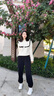 回力運動(dòng)褲女春秋季2025最新款直筒褲高腰顯瘦直筒褲小個(gè)子寬松休閑褲 曬單實(shí)拍圖