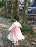 巴拉巴拉女童漢服連衣裙兒童襦裙2025春裝紅色拜年服國風裙子208125111005 曬單實拍圖