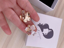 KASIYU2025新款春季新款時(shí)尚甜美百搭人造珍珠五瓣花耳釘女輕奢高級耳環(huán) 五瓣花耳釘 曬單實(shí)拍圖