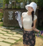 AEMAPE韓版溫柔甜美玫瑰花半身裙女秋冬季高腰顯瘦減齡休閑包臀A字短裙 夜空黑 拉鏈款/內(nèi)設(shè)安全褲 M 建議90-105斤 曬單實(shí)拍圖