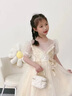 迪士尼女童公主裙洋氣蓬蓬紗鋼琴演出服兒童高端主持人晚禮服走秀連衣裙 88028粉色【送白色皇冠】 170 cm 曬單實(shí)拍圖