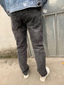 稻草人品牌牛仔褲男士2026新款春秋冬季輕商務(wù)休閑褲子男款修身直筒長(cháng)褲 1977黑灰 30 (2.31尺) 曬單實(shí)拍圖