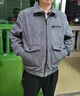 JEEP SPIRIT美式復(fù)古工裝夾克男2025春秋季新款寬松翻領(lǐng)上衣男休閑百搭外套男 灰色 XL 曬單實拍圖