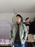 真維斯（Jeanswest）王一博代言外套男春秋季新款休閑立領(lǐng)夾克潮牌工裝上衣服 軍綠色 2XL （建議體重125-140斤） 曬單實拍圖