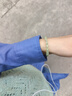 中國(guó)黃金（CHINA GOLD）瑪瑙葡萄石水晶手串晶石時(shí)尚手鏈女串七夕情人節(jié)禮物送女朋友老婆 薄荷綠-葡萄石手串 女士 曬單實(shí)拍圖