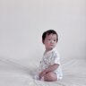 今初（JINCHU）嬰兒衣服連體衣夏季薄款純棉a類(lèi)長(cháng)袖空調服男女寶寶睡衣夏天 夢(mèng)幻天鵝/短袖 竹纖維5A抑菌 66cm 建議3-6個(gè)月 曬單實(shí)拍圖
