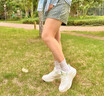 安踏漫步運動鞋女鞋秋季新款網(wǎng)面透氣軟底耐磨中考體測跑步鞋休閑鞋子 【漫步-小紅書爆款】泡沫綠 37.5 【正品保障 假一罰十】 曬單實拍圖