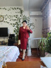 紫魅俏2025年秋冬季婚禮媽媽裝時尚端莊中老年女裝大碼兩件套連衣裙套裝 長袖套裝 M (建議100斤以下) 曬單實拍圖