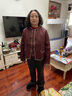 兆君2025春夏新款重磅桑蠶絲西裝外套女長(zhǎng)袖拼接香云紗真絲上衣 拼色 2XL 曬單實(shí)拍圖