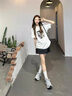 辰衣純美式白色貼布拼接短袖t恤女夏季純棉重磅設(shè)計感寬松顯瘦半袖上衣 白色純棉（優(yōu)質(zhì)版） L 曬單實拍圖