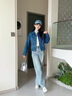 Calvin KleinJeans25春夏女士美式潮流復(fù)古雙口袋翻領(lǐng)牛仔夾克外套47B750G RD8-牛仔藍(lán) XS 曬單實(shí)拍圖
