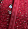 She's茜子撞色手工滴油梔子花氣質(zhì)胸針胸花別針耳釘耳環(huán)組合套裝送女友 胸花+短款耳釘H0 曬單實(shí)拍圖
