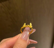 中國(guó)黃金（CHINA GOLD）黃金戒指女士足金蝴蝶戒指純金七夕情人節(jié)禮物送女友老婆 足金蝴蝶戒指約2.7g 曬單實(shí)拍圖