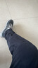 NEW BALANCE男款運動(dòng)休閑針織跑步長(cháng)褲  MP23502-BK XXL(身高185cm） 曬單實(shí)拍圖