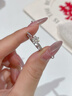 Grace Girl鉆戒一克拉戒指女求婚結婚培育鉆石指環(huán)生日情人節禮物送女友老婆 銀培育鉆石對戒【男10分女1克拉】 曬單實(shí)拍圖