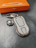 霞想凱迪拉克CT5鑰匙套XT5扣XT4殼XTS高級感ATSL女XT6男SRX保護套適用 凱迪拉克B款5鍵【象牙白】鑰匙扣 曬單實(shí)拍圖