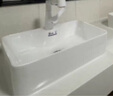 科勒（KOHLER）精選一體陶瓷盆加大水槽海洋盆陽臺洗手盆洗漱池臺上盆洗臉盆單盆 CYSK-600配抽拉旋轉(zhuǎn)龍頭套餐 請 曬單實拍圖