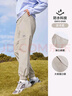 駱駝（CAMEL）運動休閑女褲子防潑水梭織束腳運動褲 J23CAVLR059 淡卡其 XL 曬單實拍圖