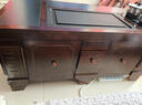 紫桐家居（Z-Tong Furniture）功夫茶幾客廳火燒石茶臺(tái)智能燒水壺一體嵌入實(shí)木茶桌 1.2米胡桃色+石茶盤(pán)+茶爐全套 曬單實(shí)拍圖