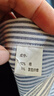 羅蒙（ROMON）條紋長袖襯衫男士牛津紡襯衫抗皺易打理休襯衣外套男藍色2XL 曬單實拍圖