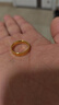中國黃金（CHINA GOLD）黃金戒指足金寬面戒指男士戒指男友老公送對象爸爸父親節禮物 17#【約1.7g】 曬單實(shí)拍圖