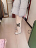 DGOV美式蝴蝶毛邊刺繡闊腿休閑褲女設計感高腰直筒顯瘦夏季寬松褲子女 杏色 M 建議95-105斤 曬單實拍圖