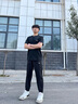安踏（ANTA）運動(dòng)套裝男士夏季冰絲短袖t恤跑步速干長(cháng)褲健身衣服男父親節禮物 黑/黑 L 適合120-140斤 曬單實(shí)拍圖