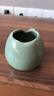 陶瓷小花瓶干花滿(mǎn)天星創(chuàng  )意哥窯水培綠蘿花瓶擺件客廳插花家居裝飾 YS-新哥窯-破殼瓶(綠色) 曬單實(shí)拍圖