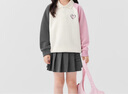 左西女童半身百褶裙子學(xué)院風(fēng)秋裝2025新款兒童校服JK短裙潮 灰色 120 曬單實拍圖