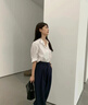 施家珍珠項(xiàng)鏈長款真多麻灰爆款毛衣鏈輕奢鎖骨鏈小眾頸鏈秋冬女款 8mm暖白長款+磁吸扣120cm 曬單實(shí)拍圖