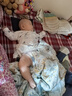 嬰幼兒連體衣純棉寶寶爬爬服無(wú)骨單排扣嬰兒秋季衣服長(cháng)袖春秋新款 小熊頭Z-1 80cm 曬單實(shí)拍圖
