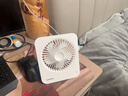 聯(lián)想【熱銷(xiāo)NO.1｜2025款制冷空調扇】桌面小風(fēng)扇超靜音家用空氣循環(huán)扇辦公室宿舍usb充電超長(cháng)續航風(fēng)寶 冰川白【充插兩用】20倍空調級冷風(fēng)丨勁爽24H 曬單實(shí)拍圖