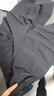 駱駝（CAMEL）速干運(yùn)動褲女透氣梭織束腳休閑褲子 J23BA6L6009 幻影黑 XXL 曬單實(shí)拍圖
