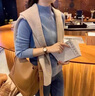 BUGATTI包包女包奢侈品牌2025新款女士水桶七夕情人節(jié)生日禮物送老婆女友 鹽卡色 曬單實(shí)拍圖