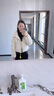三彩三彩2024冬季新款狐貍毛領(lǐng)連帽鵝絨服防水工裝派克羽絨服寬松女 曬單實(shí)拍圖