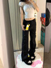 美式紐扣方領(lǐng)正肩短袖t恤女夏季新款修身設(shè)計感大領(lǐng)口短款上衣服 灰色 S 曬單實拍圖