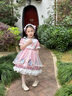 G.duck女童連衣裙夏季洛麗塔公主裙女孩夏裝蘿莉裙子兒童2025新款夏天女 粉色加頭飾 140 cm 曬單實(shí)拍圖