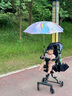 JCZS德國嬰兒車(chē)遮陽(yáng)傘遛娃神器寶寶加大通用雨傘雨具防曬防紫外線(xiàn)戶(hù)外 【德國黑膠】85cm-梧桐米抗風(fēng)級 曬單實(shí)拍圖