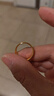 中國黃金（CHINA GOLD）黃金戒指足金寬面戒指男士戒指男友老公送對象爸爸父親節禮物 17#【約1.7g】 曬單實(shí)拍圖