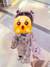 LUSON陳大豬小O寶女?huà)胪惺狡炫廴固籽b女2025春秋嬰兒唐裝連衣裙薄 曬單實(shí)拍圖